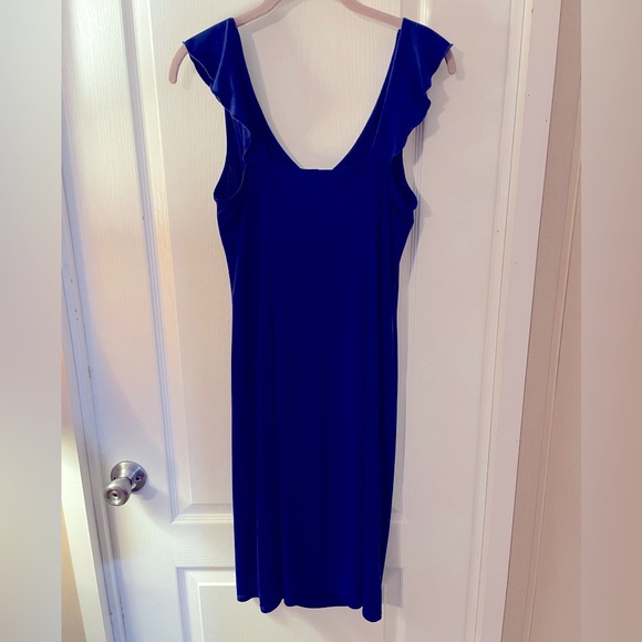 Dress Barn royal blue dress size 8 - Picture 5 of 7